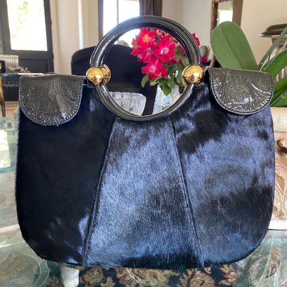 Steve Madden Handbags - Steve Madden Hair on Hide Clutch